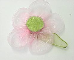 Organza flower pink