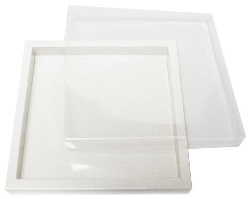 Windowbox 166x166x19mm chromolux white