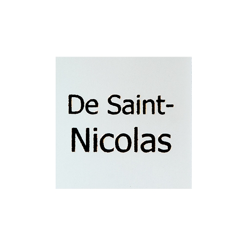 Wish label De Saint-Nicolas white gold 500pcs