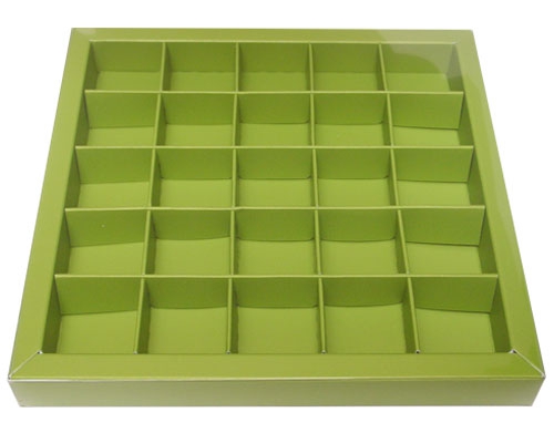 Windowbox 166x166x19mm 25 division kiwi green