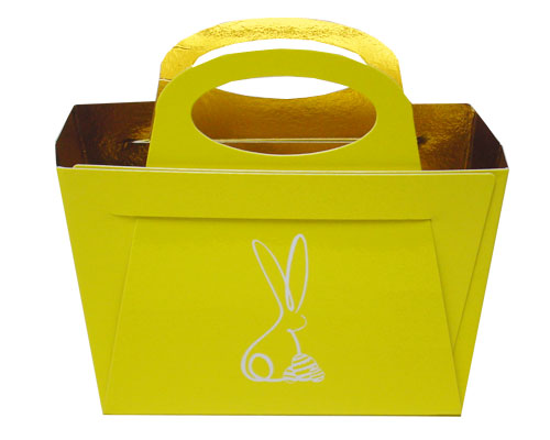 Bag with handle Bunny L125xW55/H95mm Jaune laqué  