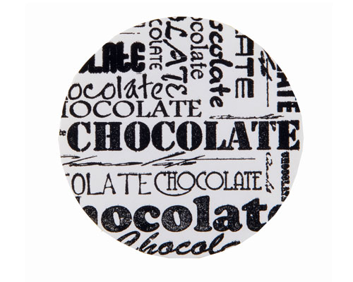 label chocolat white D35mm rol/500st