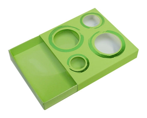 Windowbox 4 circle small 110x110x19mm pistache