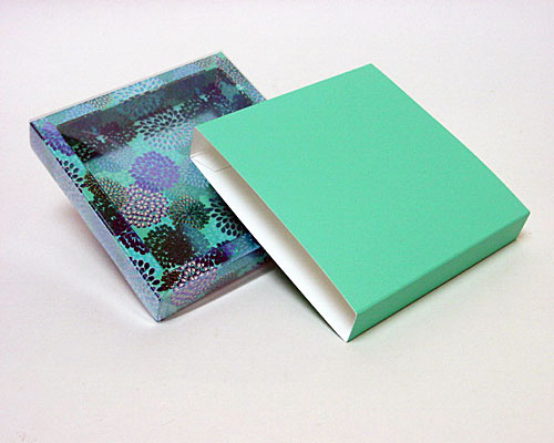 Windowbox mini with sleeve 105x105x18mm S.T.Menthe