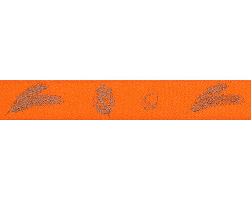 DoubleFaceSatin autumn figures 15mm/100mt orange