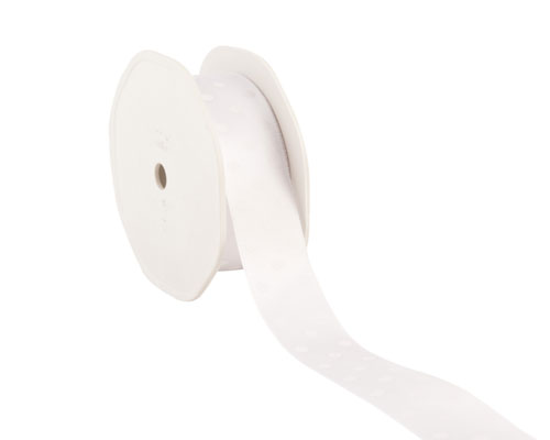 Ribbon dots 23mm/20mtr. col.01 white