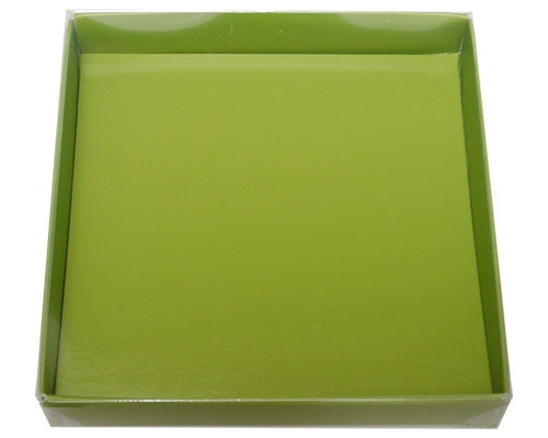 Windowbox carre small 110x110x19mm kiwi green