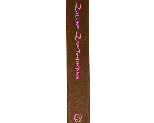 DoubleFaceSatin ZaligeZoetigheden Brown/Pink