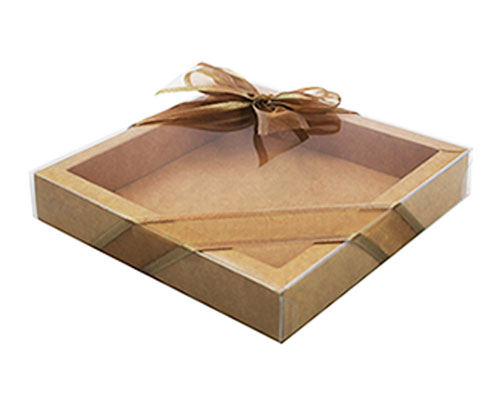 Windowbox 126x126x24mm interior kraft-brown