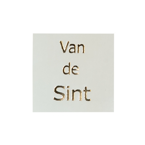 Wish label Van de Sint white gold 500pcs