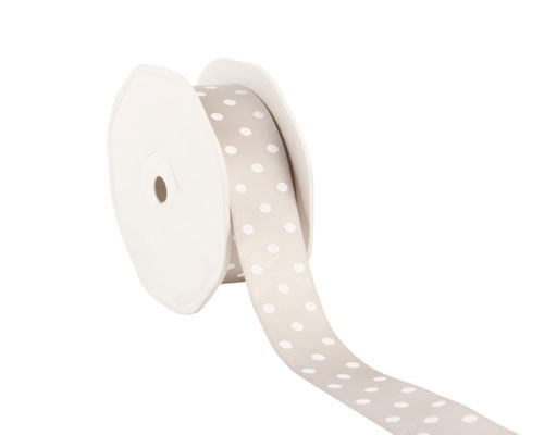 Ribbon dots 23mm/20mtr. col.05 light grey