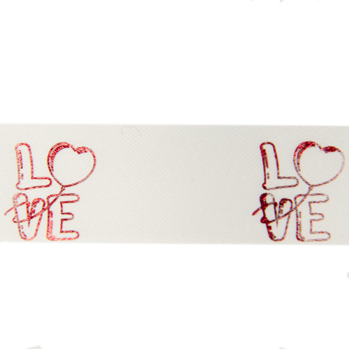 Ribanbel heart love White/Red