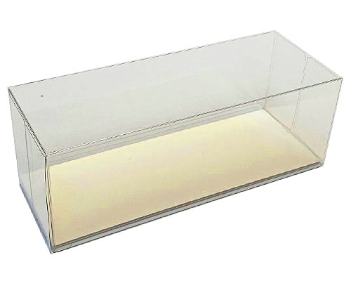 Cakebox transparent L220xW80xH80mm ivory seashell