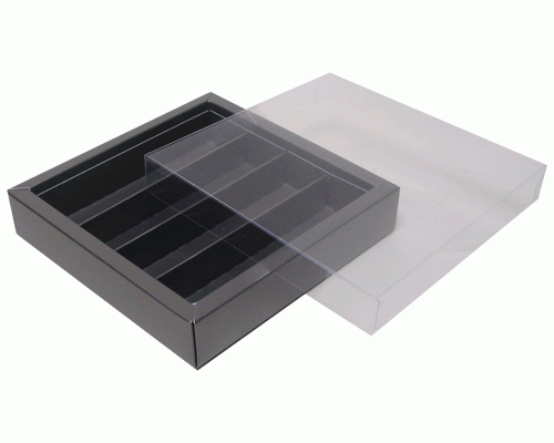 Windowbox maxi 145x145x33mm divider included warmgrey 