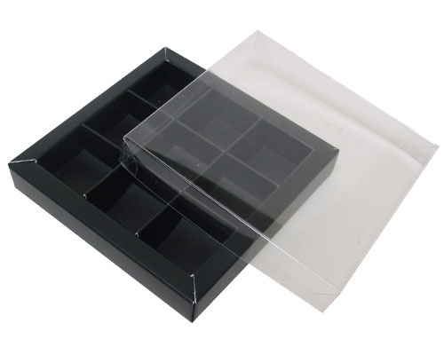 Windowbox 100x100x19mm 9 division black