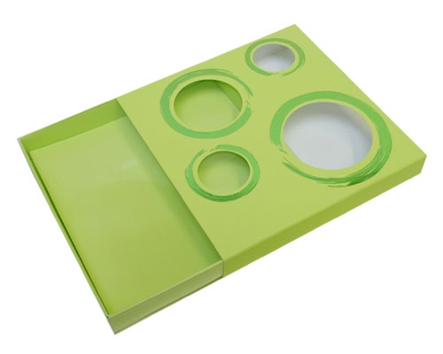 Windowbox 4 circle large 140x140x19mm pistache