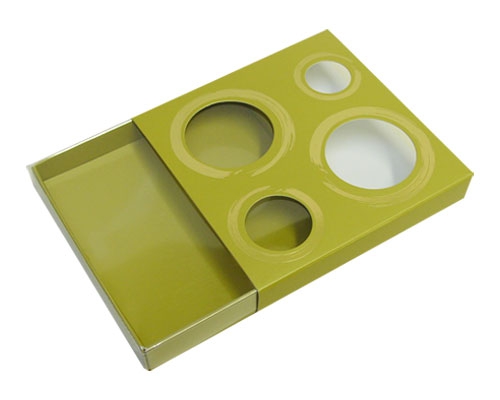 Windowbox 4 circle small 110x110x19mm almond 