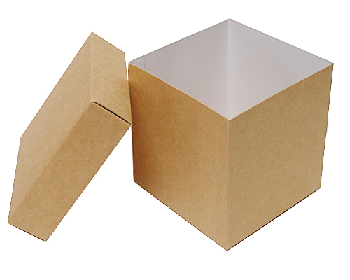 Cubebox appr. 500 gr kraft-brown