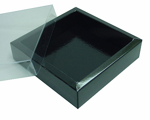 Windowbox 120x120x30mm interior noir laque