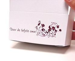 Ballotin, 250gram Voor de liefste oma  Wit