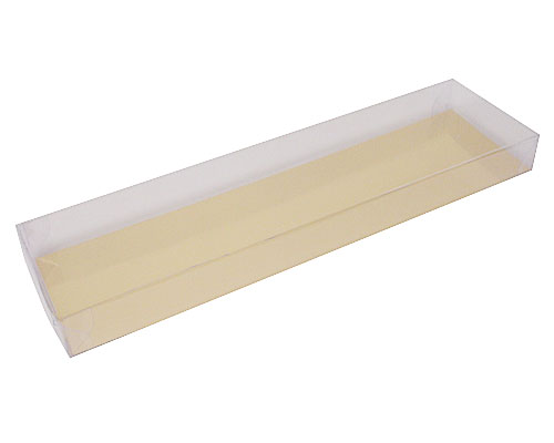 PVC L210xW58xH18mm transparant / for logochocolates