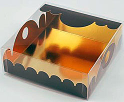 box Marquis square small chocolat laque