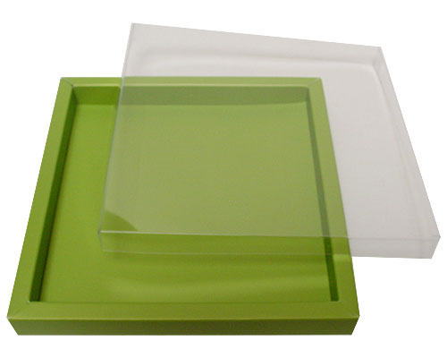 Windowbox 166x166x19mm kiwi green