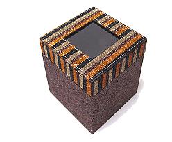 Box Classy window square large brown