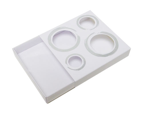 Windowbox 4 circle small 110x110x19mm white