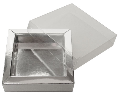 Windowbox 66x66x19mm shiny silver