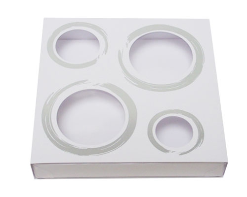 Windowbox 4 circle small 110x110x19mm white