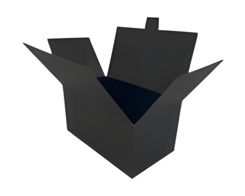 Ballotin with sideclosing, 375 gr. black