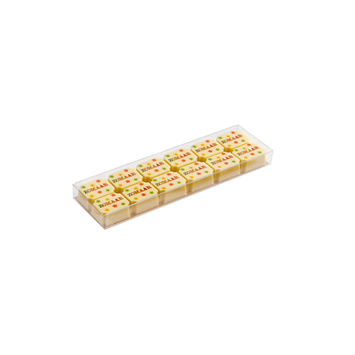 PVC L210xW58xH18mm transparant / for logochocolates