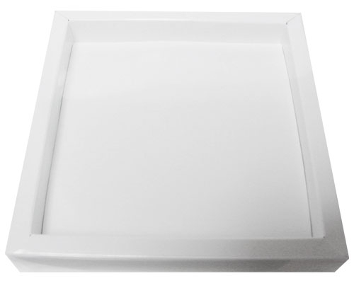 Windowbox 133x133x19mm chromolux white