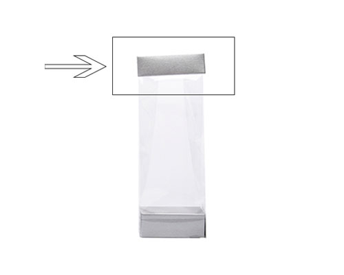 Arosa clip 80mm silvertin