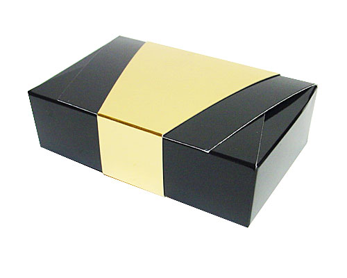 Ballotin enveloppe 142x90x35mm noir laque