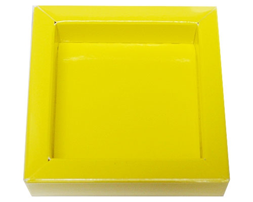Windowbox 66x66x19mm jaune laqué