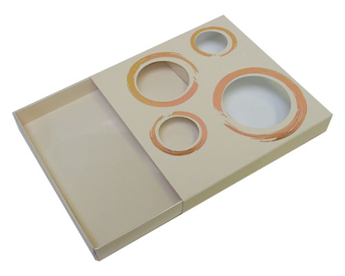 Windowbox 4 circle large 140x140x19mm seashell     