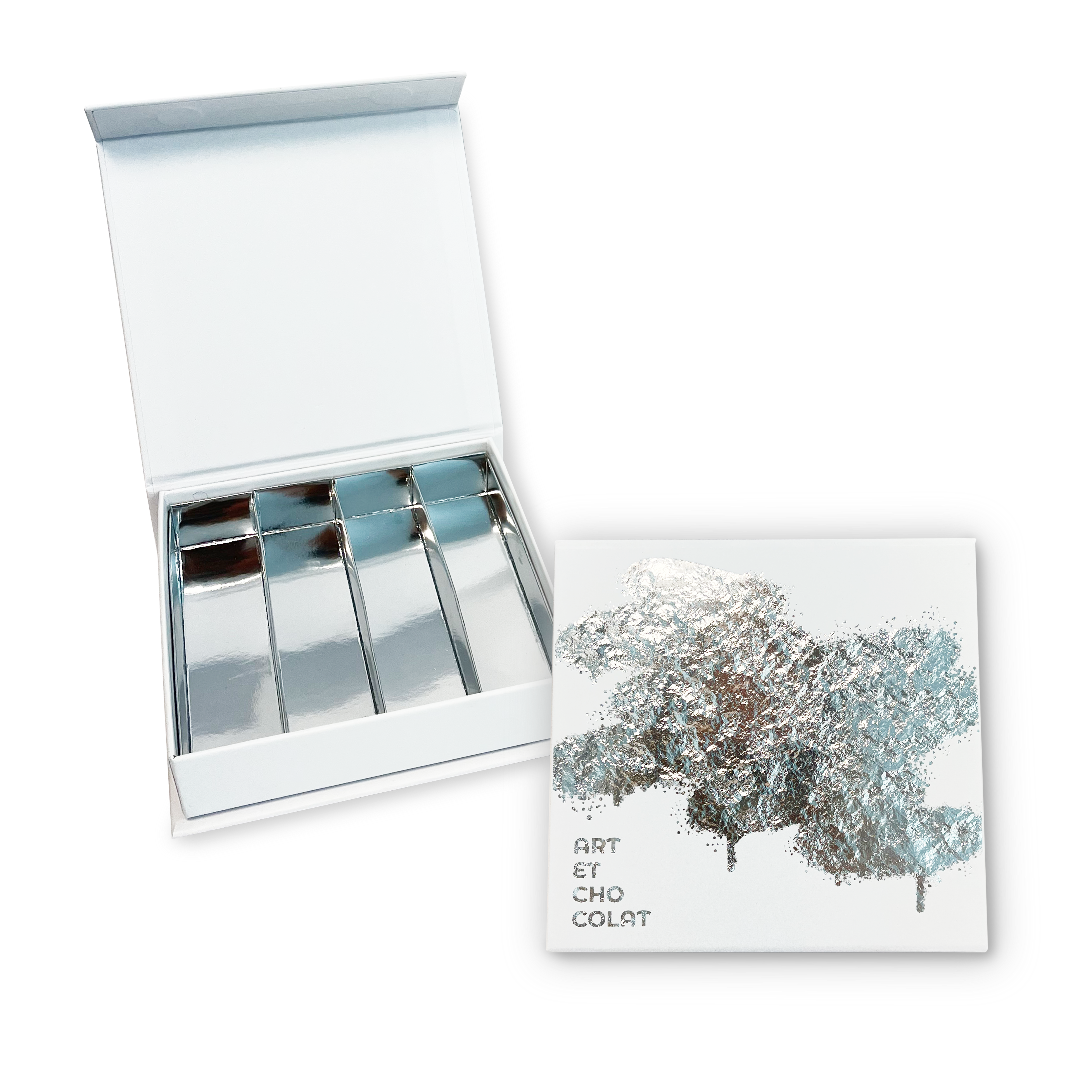 LuxBox magnet L140xW140xH30mm white art et chocolat