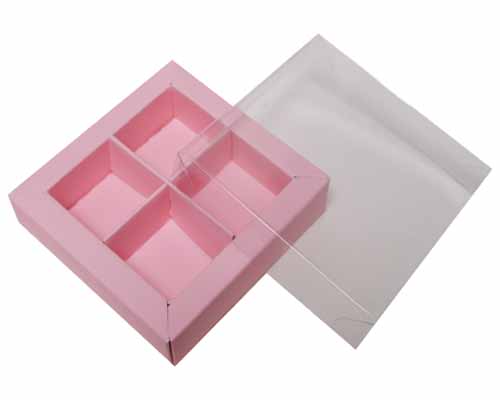 Windowbox 66x66x19mm 4 division lotus 