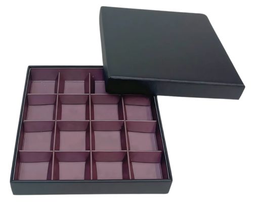 San Remo L139xW139xH31mm + compartments black fig