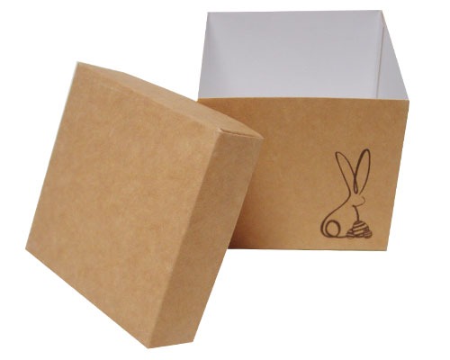 Cubebox Bunny L100xW100x95mm Kraft 