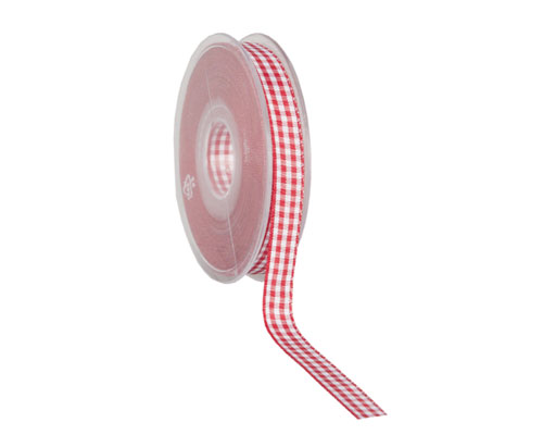 Vichy 10mm/25mtr. red