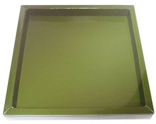 Windowbox 166x166x19mm vert foret laque