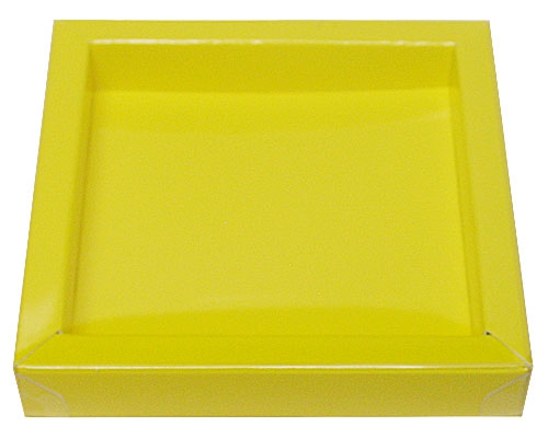 Windowbox 100x100x19mm jaune laque