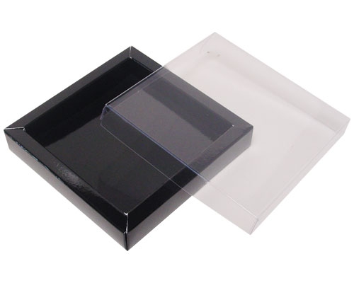 Windowbox 100x100x19mm noir laque