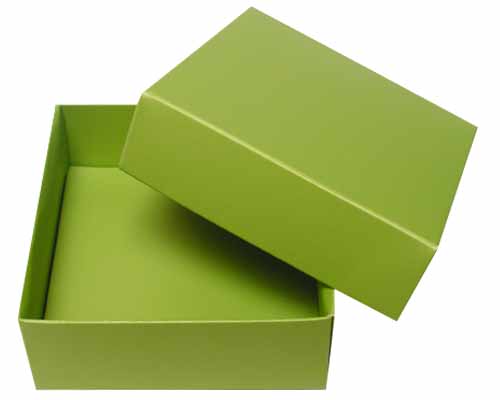 Sleeve-me box without sleeve 93x93x30mm interior kiwi green 