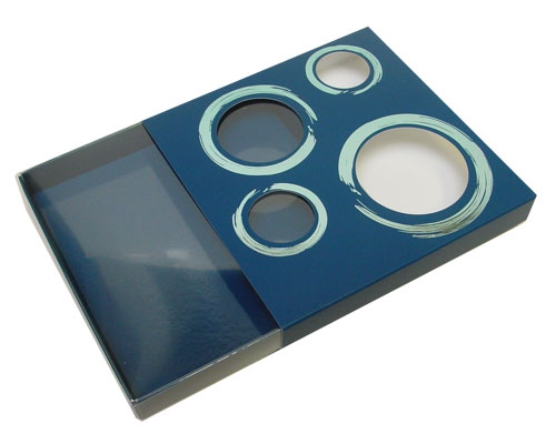 Windowbox 4 circle large 140x140x19mm blueberry blue 