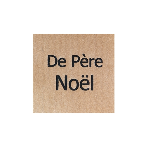 Wish label De Père Noël kraft black 500pcs