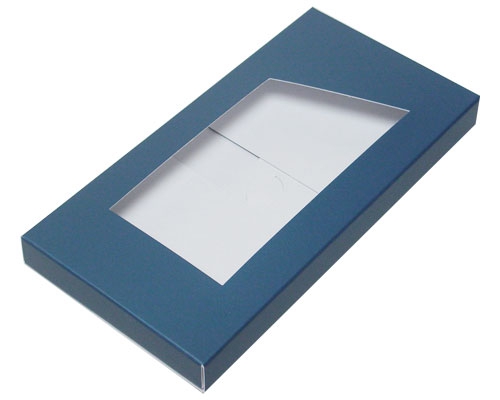 Box for chocolate bar sea blue